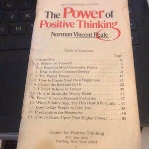 The Power of Positive Thinking Book